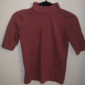 Short sleeve mock neck